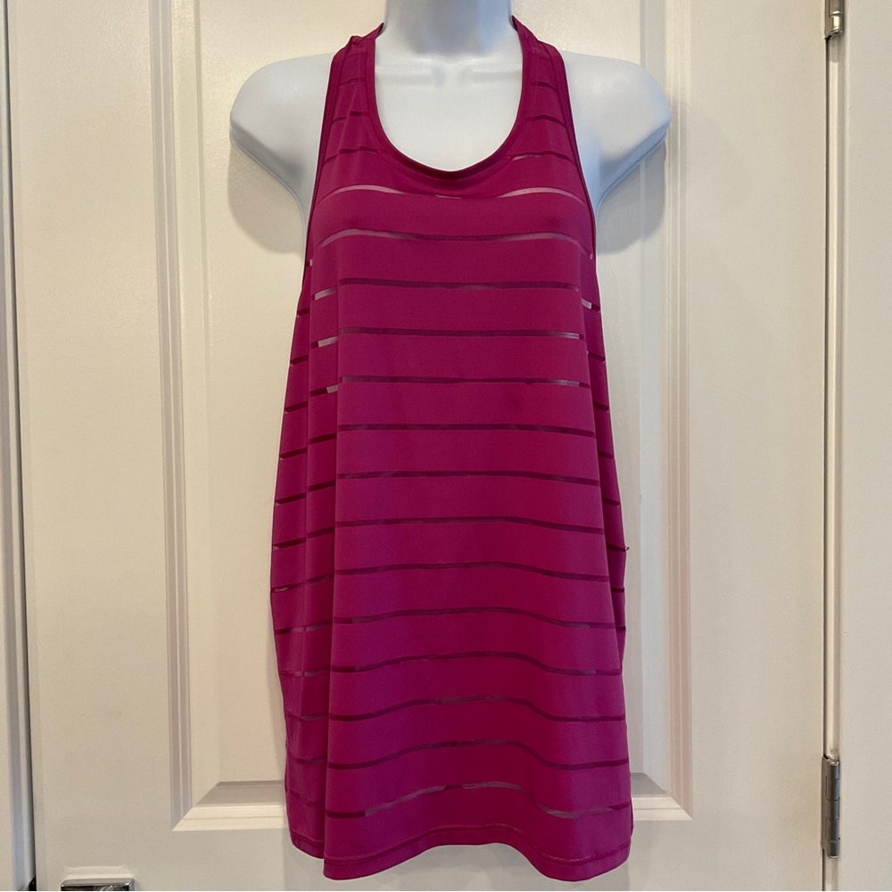 Athletic Works Magenta Racerback Tank (L) - Picture 4 of 9